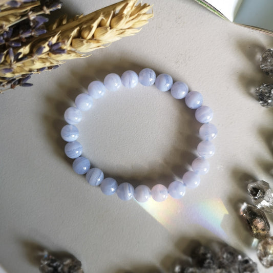 Blue Lace Agate (8mm Beads)